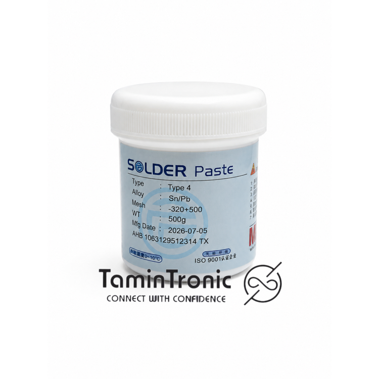 خمیر قلع MAX M-155R نیم کیلویی Type 4 | خمیر لحیم SMD مخصوص مونتاژ برد
