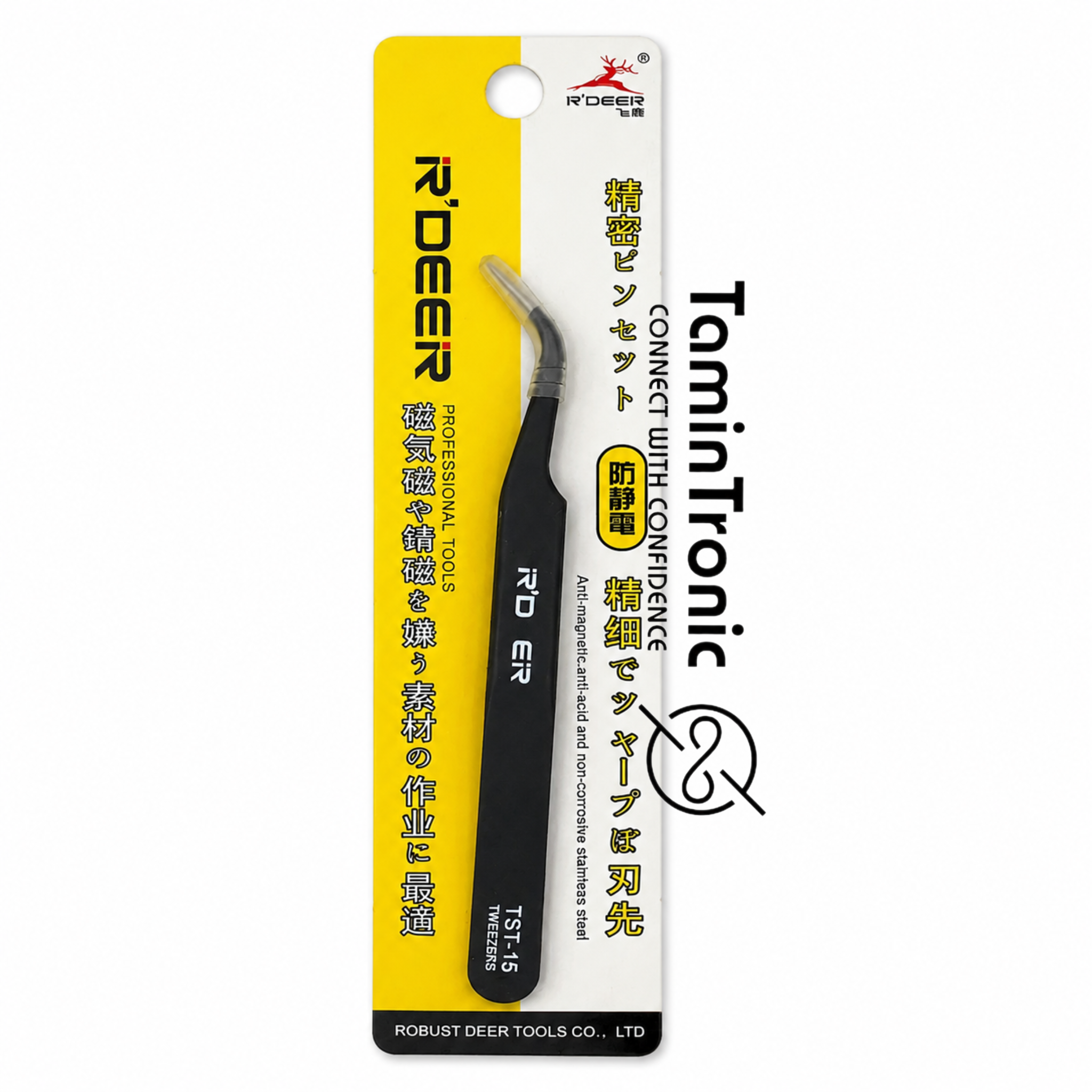 پنس سرکج آنتی استاتیک RDEER مدل TST-15